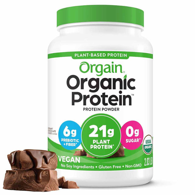 Orgain Proteína Orgánica 21 g - Sabor Chocolate Caramelizado - 920 g - Haz Tu Pedido