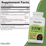 NaturalSlim Helpzymes® Enzimas Digestivas - 100 Cápsulas - Tabla Nutricional - Haz Tu Pedido