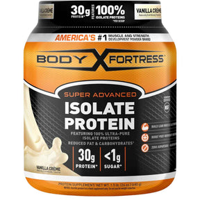 Body Fortress Proteína Aislada 30 g - Sabor Vainilla - 680 g - Haz Tu Pedido