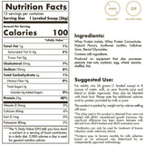 Solgar Proteína de Suero de Leche de Vacas Alimentados con Pasto 20 g - Sabor Vainilla - 338 g - Tabla Nutricional - Haz Tu Pedido