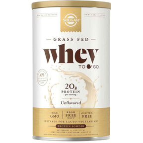 Solgar Proteína de Suero de Leche de Vacas Alimentados con Pasto 20 g - Sabor Sin Sabor - 377 g - Haz Tu Pedido