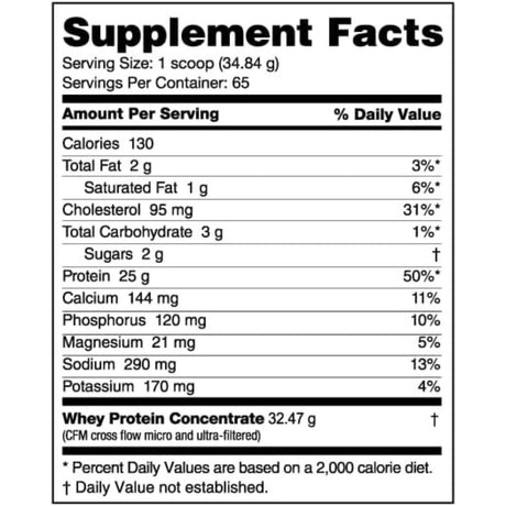 NutraBio Proteína de Suero Clásica - Sabor Mantequilla de Maní con Chocolate - 5 polvo - Tabla Nutricional - Haz Tu Pedido