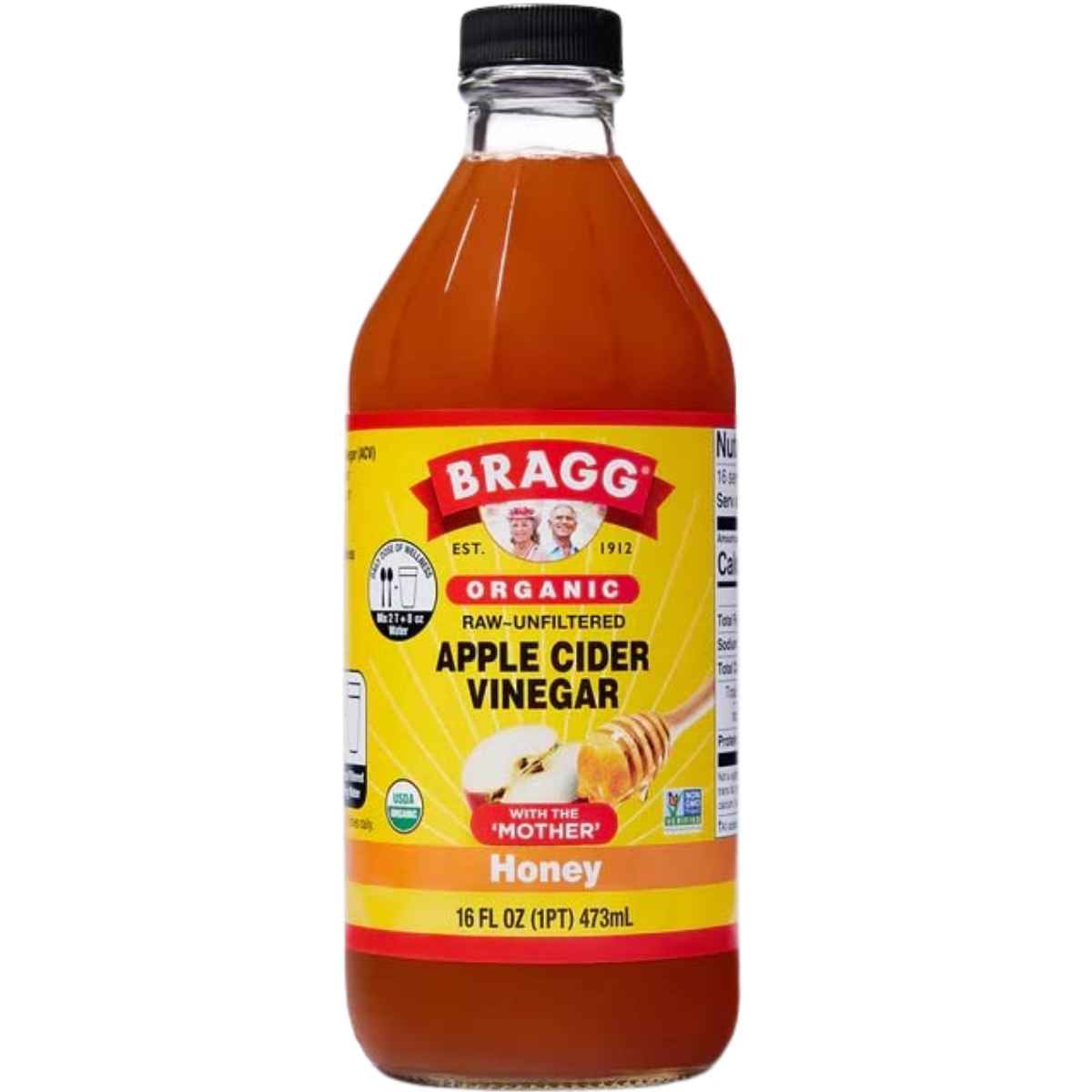 Bragg Vinagre de Sidra de Manzana - Sabor Miel - 473 ml - Haz Tu Pedido