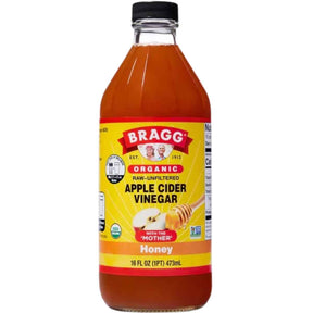 Bragg Vinagre de Sidra de Manzana - Sabor Miel - 473 ml - Haz Tu Pedido