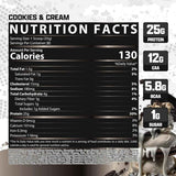 Nutrex Research Isofit Aislado de Proteína de Suero 25 g - Sabor Galletas y Crema - 1050 g - Tabla Nutricional - Haz Tu Pedido