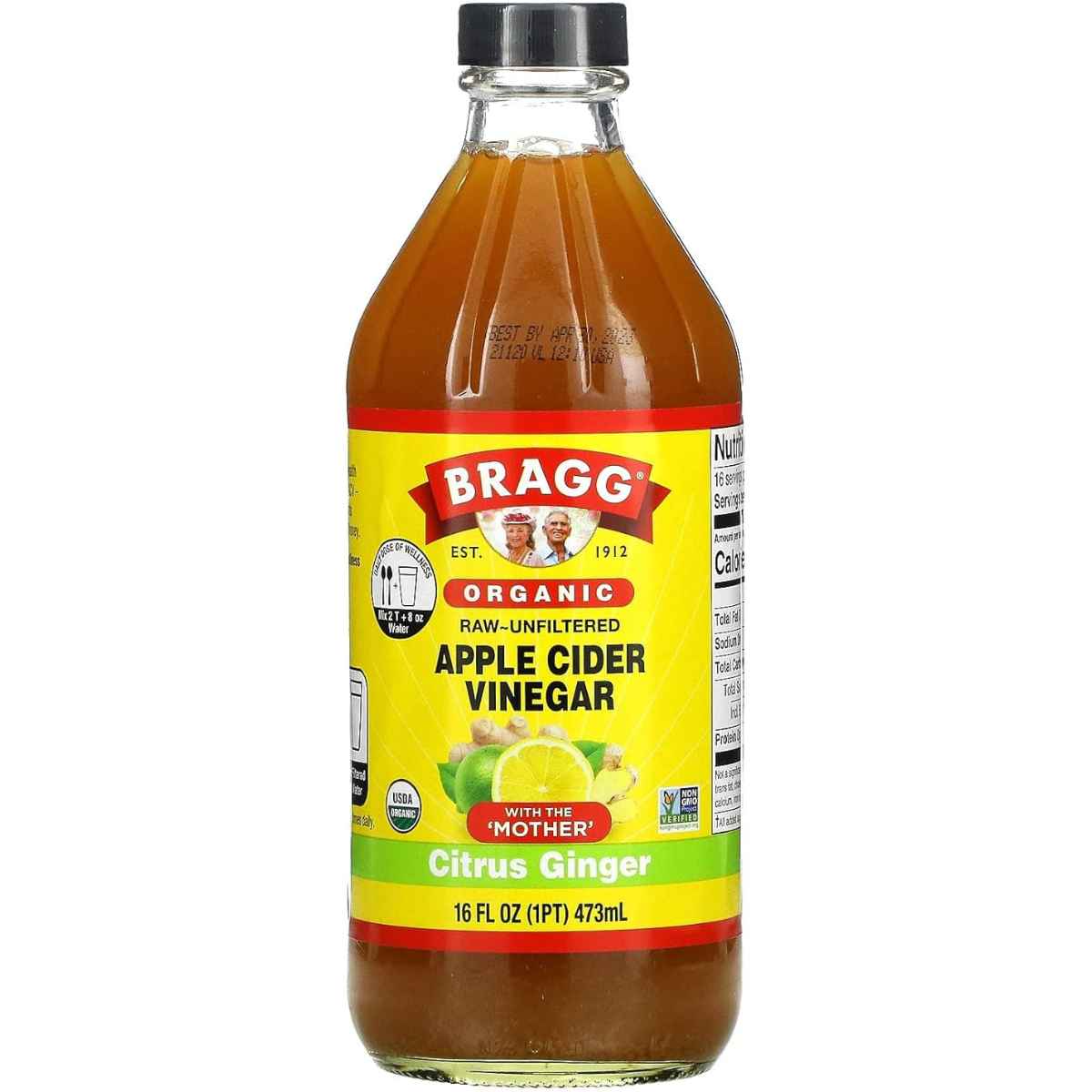 Bragg Vinagre de Sidra de Manzana - Sabor de Jenjibre Citrico - 473 ml - Haz Tu Pedido