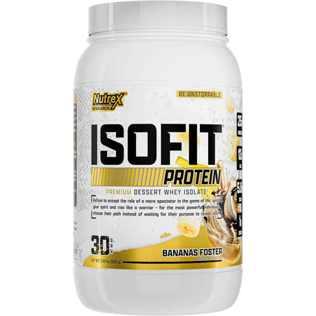 Nutrex Research Isofit Aislado de Proteína de Suero 25 g - Sabor Plátano - 990 g - Haz Tu Pedido