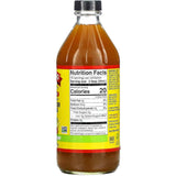 Bragg Vinagre de Sidra de Manzana - Sabor Jengibre Cítrico - 473 ml - Tabla Nutricional - Haz Tu Pedido