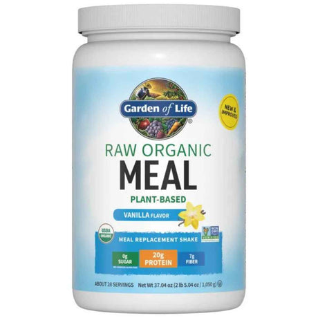 Garden of Life Proteína Orgánica Reemplazo de Comida 20 g - Sabor Vainilla - 1050 g - Haz Tu Pedido