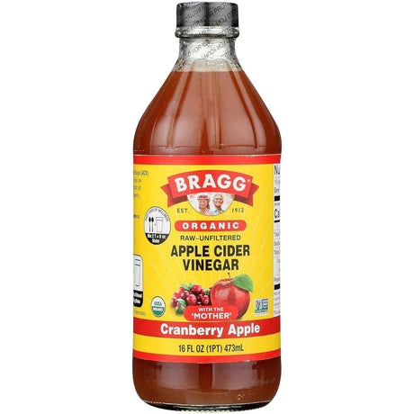 Bragg Vinagre de Sidra de Manzana - Sabor Arándano Rojo - 473 ml - Haz Tu Pedido