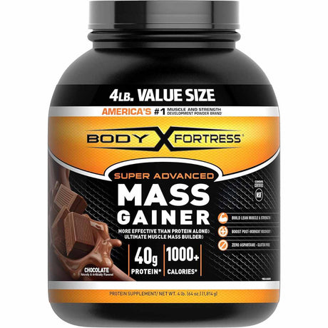 Body Fortress Proteína Mass Gainer 40 g - Sabor Chocolate - 1814 g - Haz Tu Pedido
