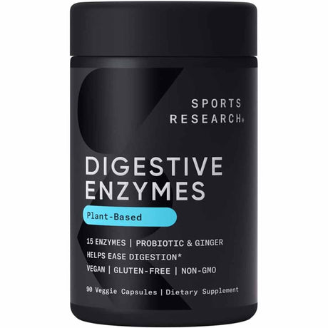 Sports Research Digestive Enzymes - 90 Cápsulas Vegetales - Haz Tu Pedido