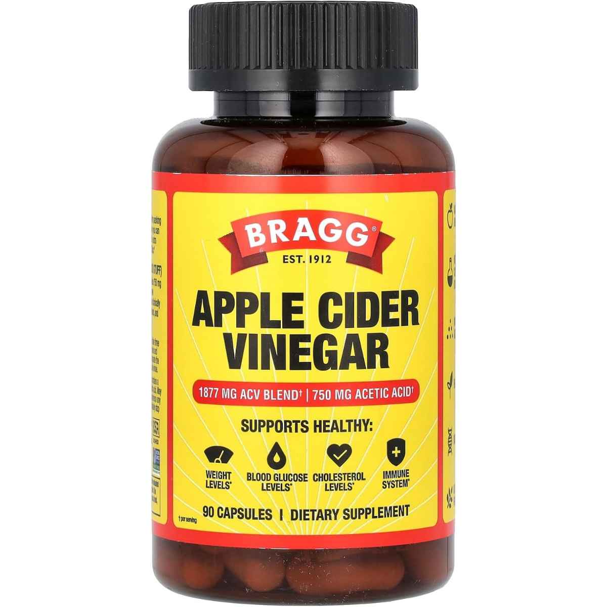 Bragg Vinagre de sidra de manzana - 90 Cápsulas - Haz Tu Pedido