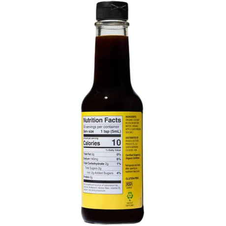 Bragg Aminoácidos de Coco - 296 ml - Tabla Nutricional - Haz Tu Pedido