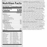 Garden of Life Proteína Orgánica Vegana 20 g - Sabor Chai de Vainilla - 454 g - Tabla Nutricional - Haz Tu Pedido