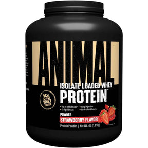 Animal Proteína de Suero de Leche Aislada 25 g - Sabor Fresa - 4 polvo - Haz Tu Pedido