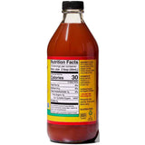 Bragg Vinagre de Sidra de Manzana - Sabor Miel Cítrica - 473 ml - Tabla Nutricional - Haz Tu Pedido.