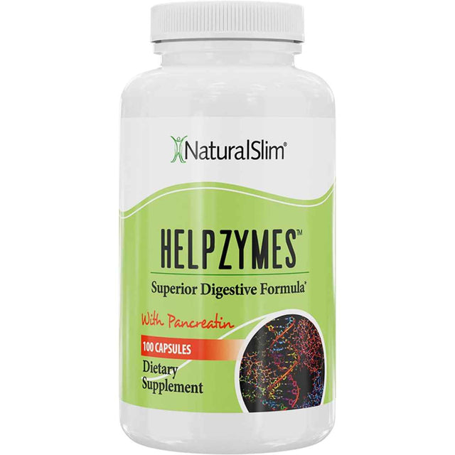 NaturalSlim Helpzymes® Enzimas Digestivas - 100 Cápsulas - Haz Tu Pedido