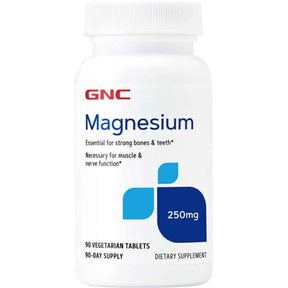 GNC Magnesio 250 mg - 90 Tabletas Vegetarianas - Haz Tu Pedido