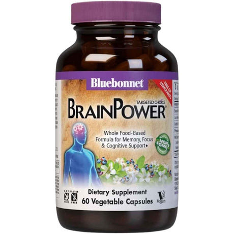 Bluebonnet Brain Power Suplemento para la Salud Cerebral - Cápsulas