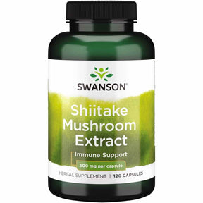 Swanson Extracto de Hongo Shiitake 500 mg - 120 Cápsulas - Haz Tu Pedido