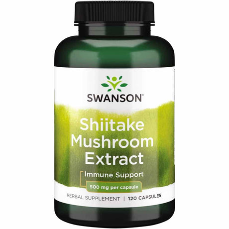 Swanson Extracto de Hongo Shiitake 500 mg - 120 Cápsulas - Haz Tu Pedido