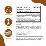 Luma Nutrition Extracto de Azafrán - 60 Cápsulas - Tabla Nutricional - Haz Tu Pedido