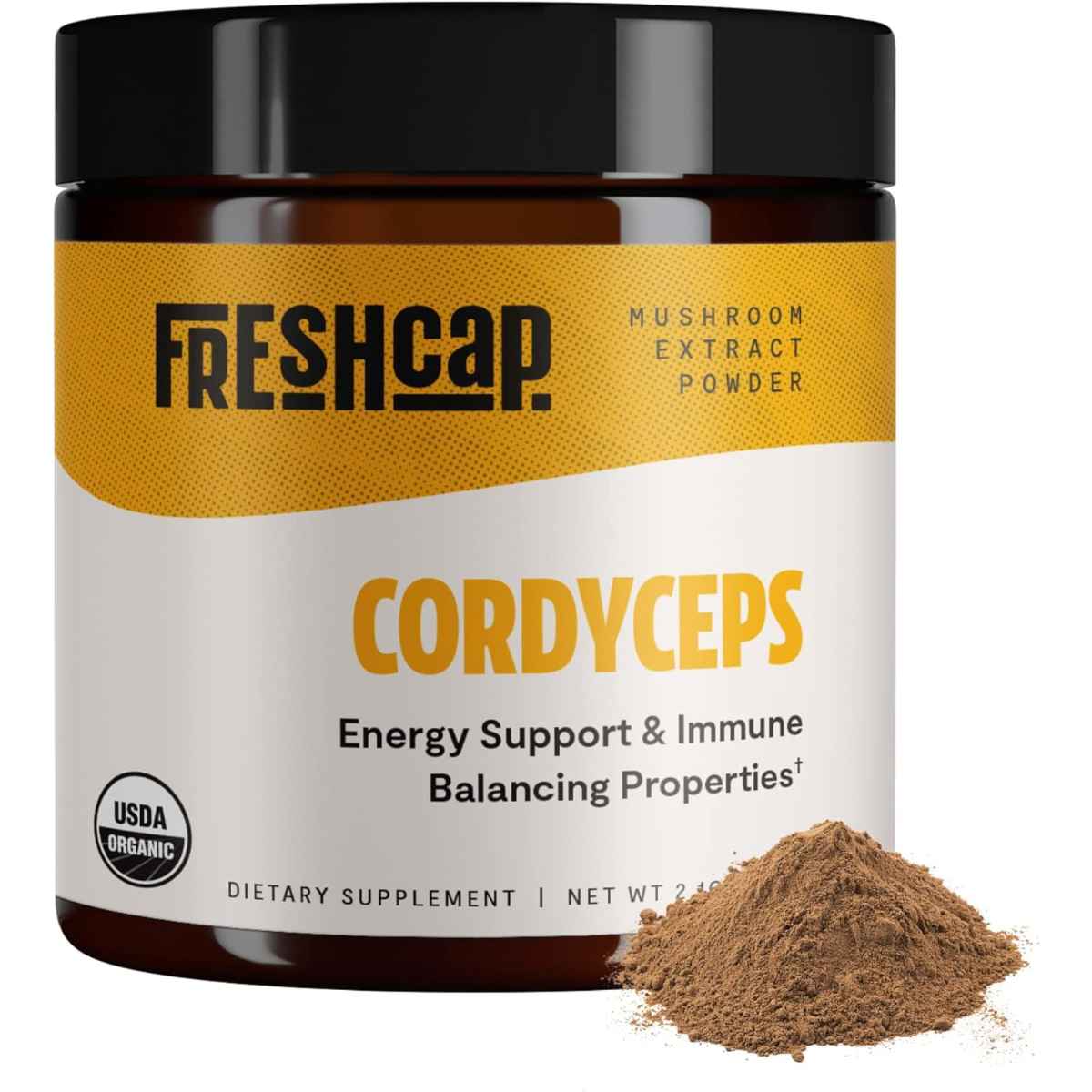 FreshCap Mushrooms Extracto de Hongos Cordyceps - 60 g - Haz Tu Pedido