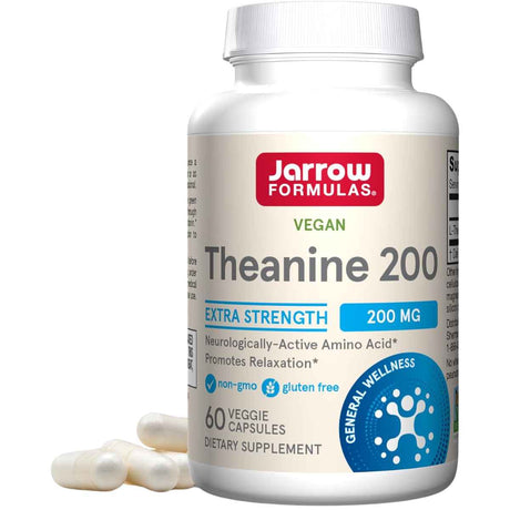 Jarrow Formulas Teanina 200 mg - 60 Cápsulas Vegetales - Haz Tu Pedido