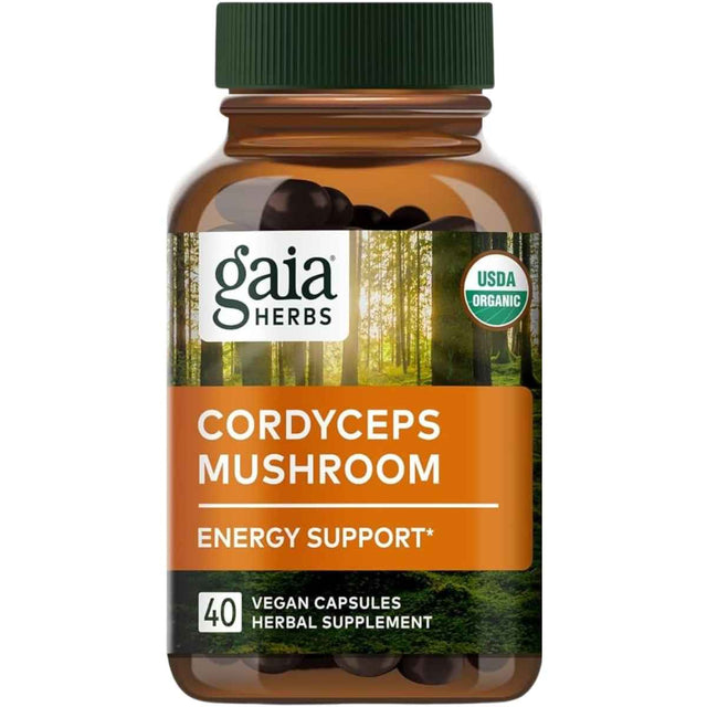 Gaia Herbs Hongo Cordyceps - 40 Cápsulas Veganas - Haz Tu Pedido