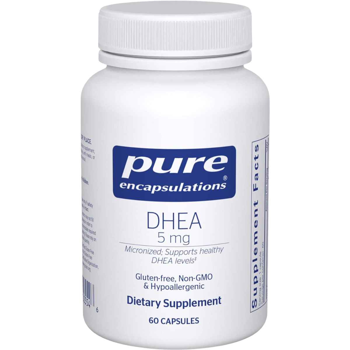 Pure Encapsulations DHEA  5 mg - 60 Cápsulas - Haz Tu Pedido