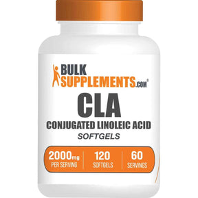 BulkSupplements.com CLA Ácido Linoleico Conjugado 2000 mg - 120 Cápsulas Blandas - Haz Tu Pedido