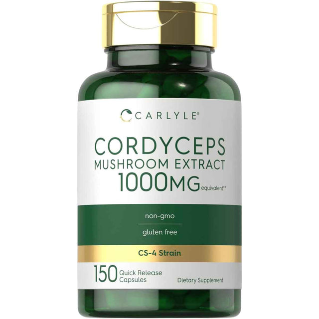 Carlyle Extracto Hongo Cordyceps 1000 mg - 150 Cápsulas de Liberación Rápida - Haz Tu Pedido