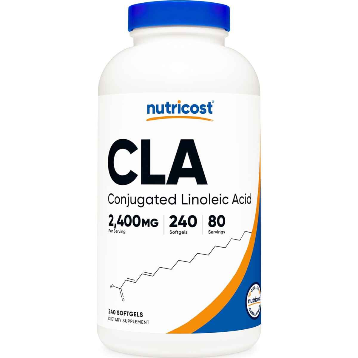 Nutricost CLA Ácido Linoleico Conjugado 2400 mg - 240 Cápsulas Blandas - Haz Tu Pedido