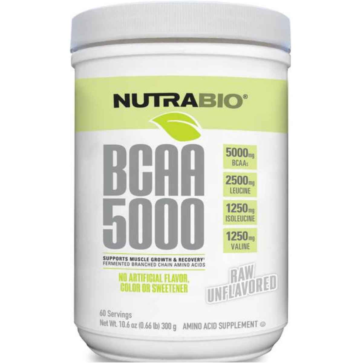 NutraBio Aminoácidos de Cadena Ramificada 5000 mg - Polvo