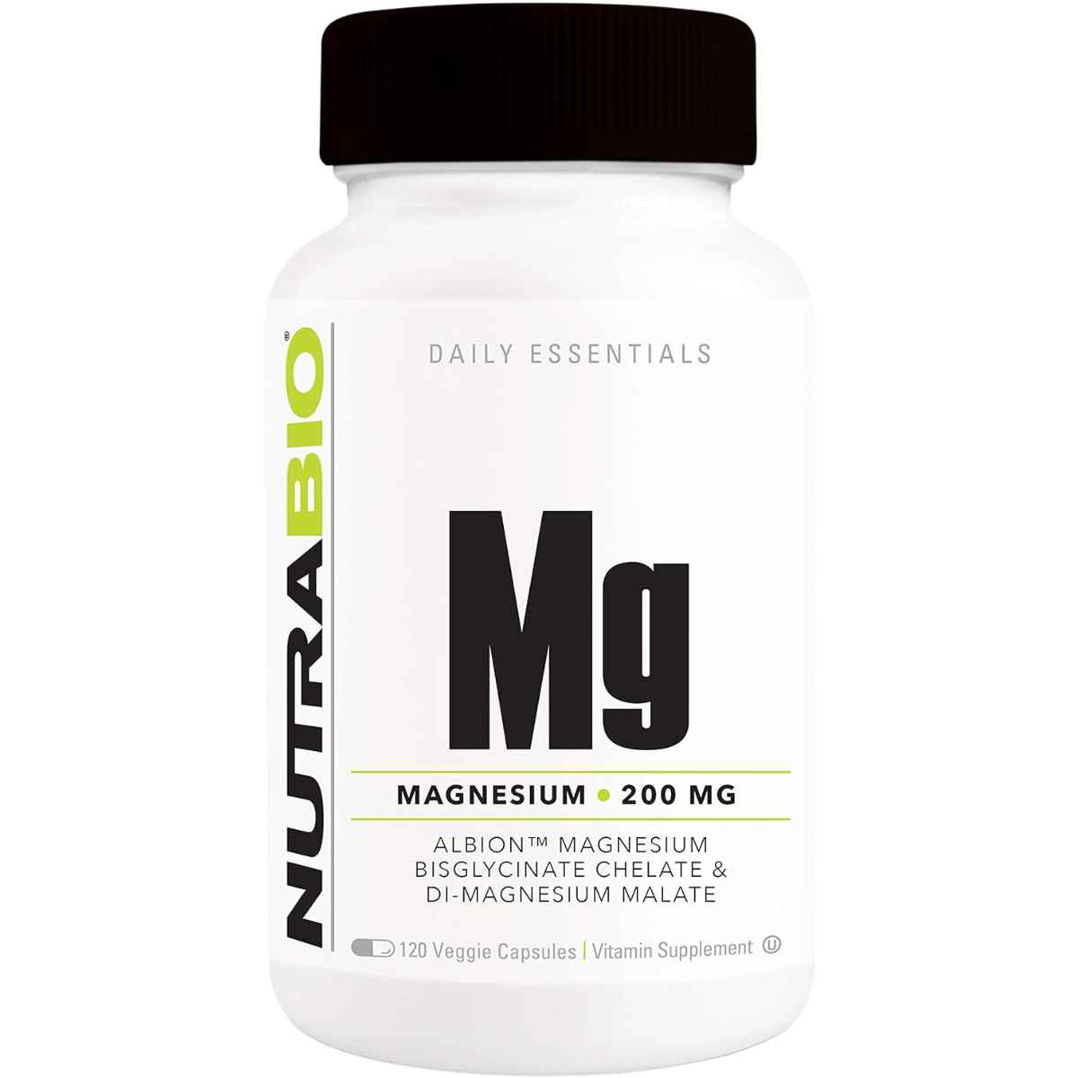 NutraBio Complejo de Magnesio 200 mg - 120 Cápsulas Vegetales - Haz Tu Pedido