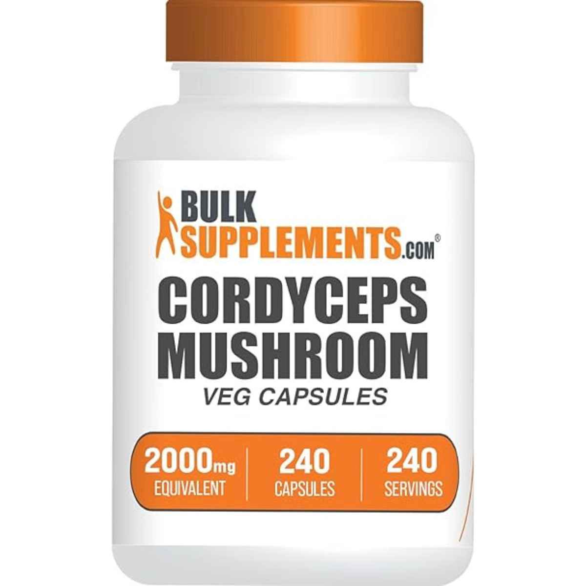 BulkSupplements.com hongos Cordyceps 2400 mg - 240 Cápsulas Vegetarianas - Haz Tu Pedido