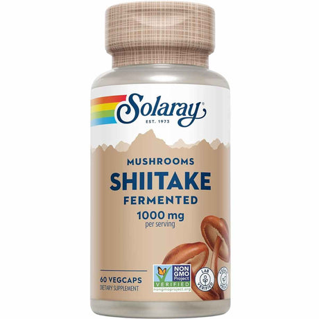 Solaray Fermented Shiitake Mushroom 1000 - 60 Cápsulas Vegetales - Haz Tu Pedido