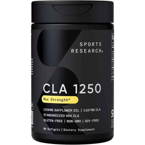 Sports Research CLA  1250 mg - 90 Cápsulas Blandas - Haz Tu Pedido