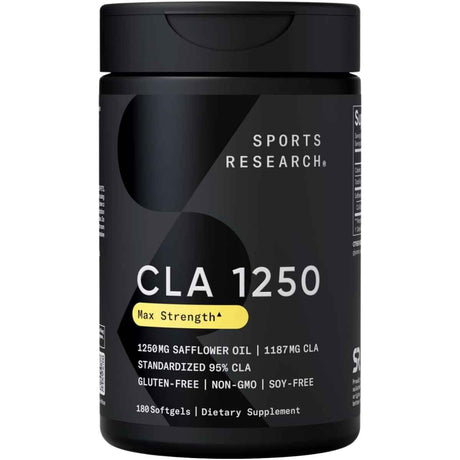 Sports Research CLA  1250 mg - 180 Cápsulas Blandas - Haz Tu Pedido