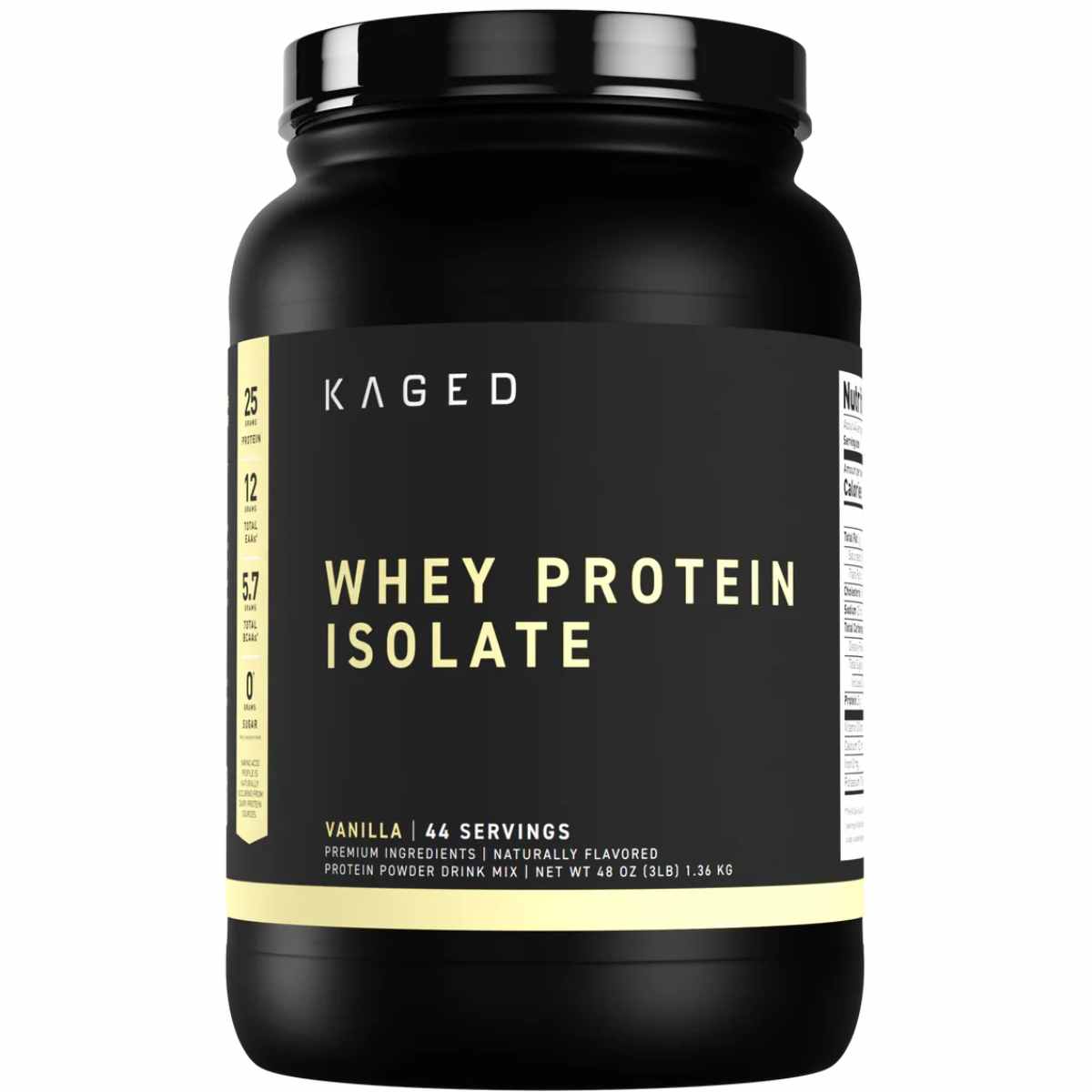 Kaged Aislado de Proteína de Suero - Sabor Vainilla - 1,36 g - Haz Tu Pedido
