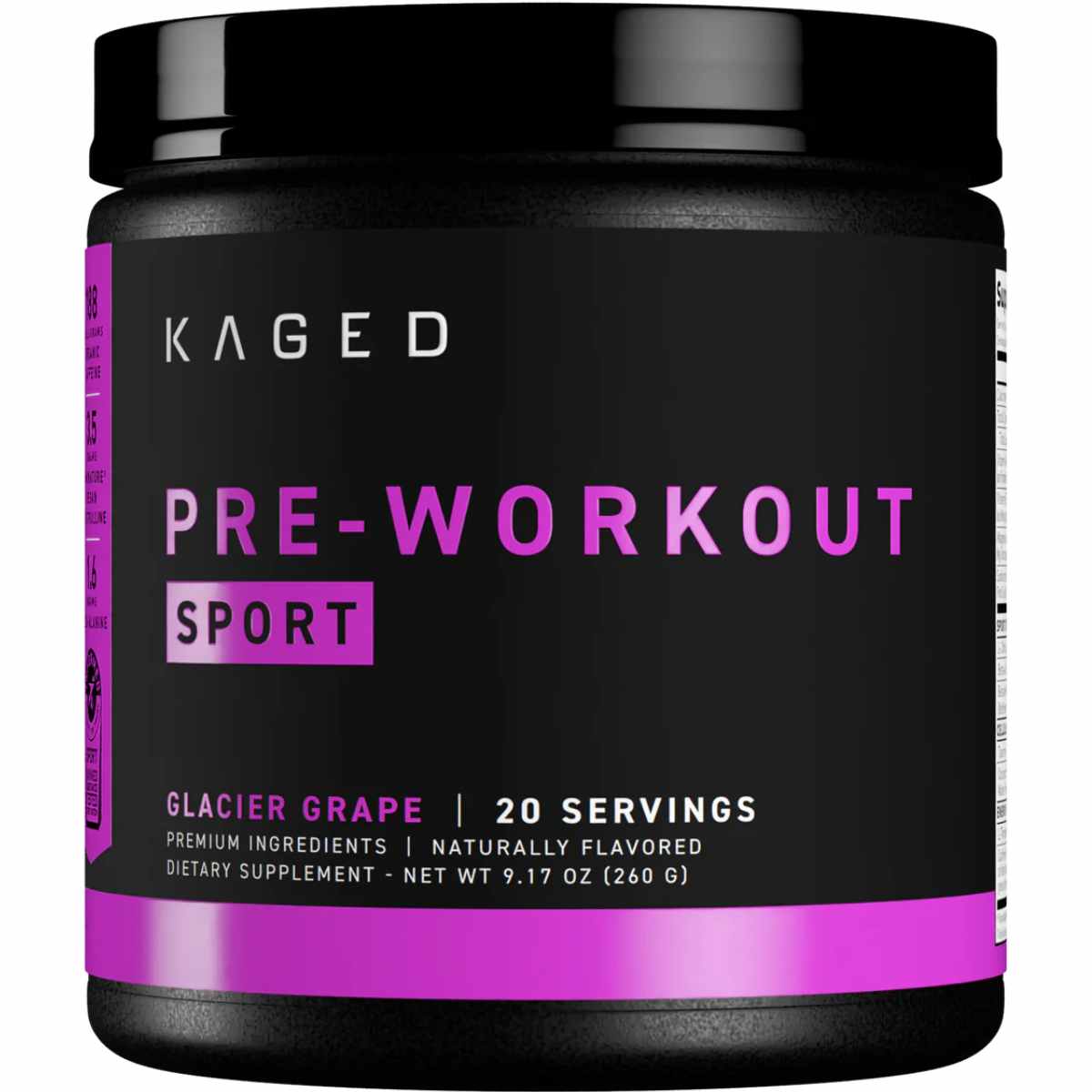 Kaged Pre-Entrenamiento - Sabor Uva glacial - 260 g - Haz Tu Pedido
