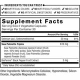 Force Factor Saw Palmetto - 60 Cápsulas