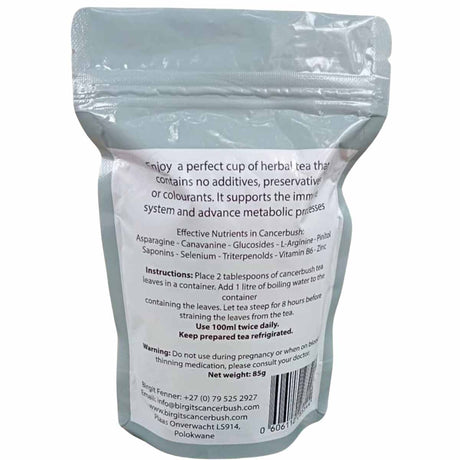  Té de Arbusto de Cáncer - 85 g - Tabla Nutricional - Haz Tu Pedido
