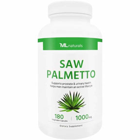 ML Naturals Saw Palmetto 1000 mg - 180 Cápsulas Vegetales - Haz Tu Pedido