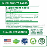 Lovita Grano de Café Verde 400 mg - 60 Cápsulas Vegetarianas - Tabla Nutricional - Haz Tu Pedido
