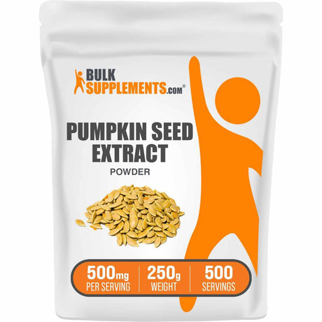 BulkSupplements.com Extracto de Semilla de Calabaza  500 mg - 250 g - Haz Tu Pedido