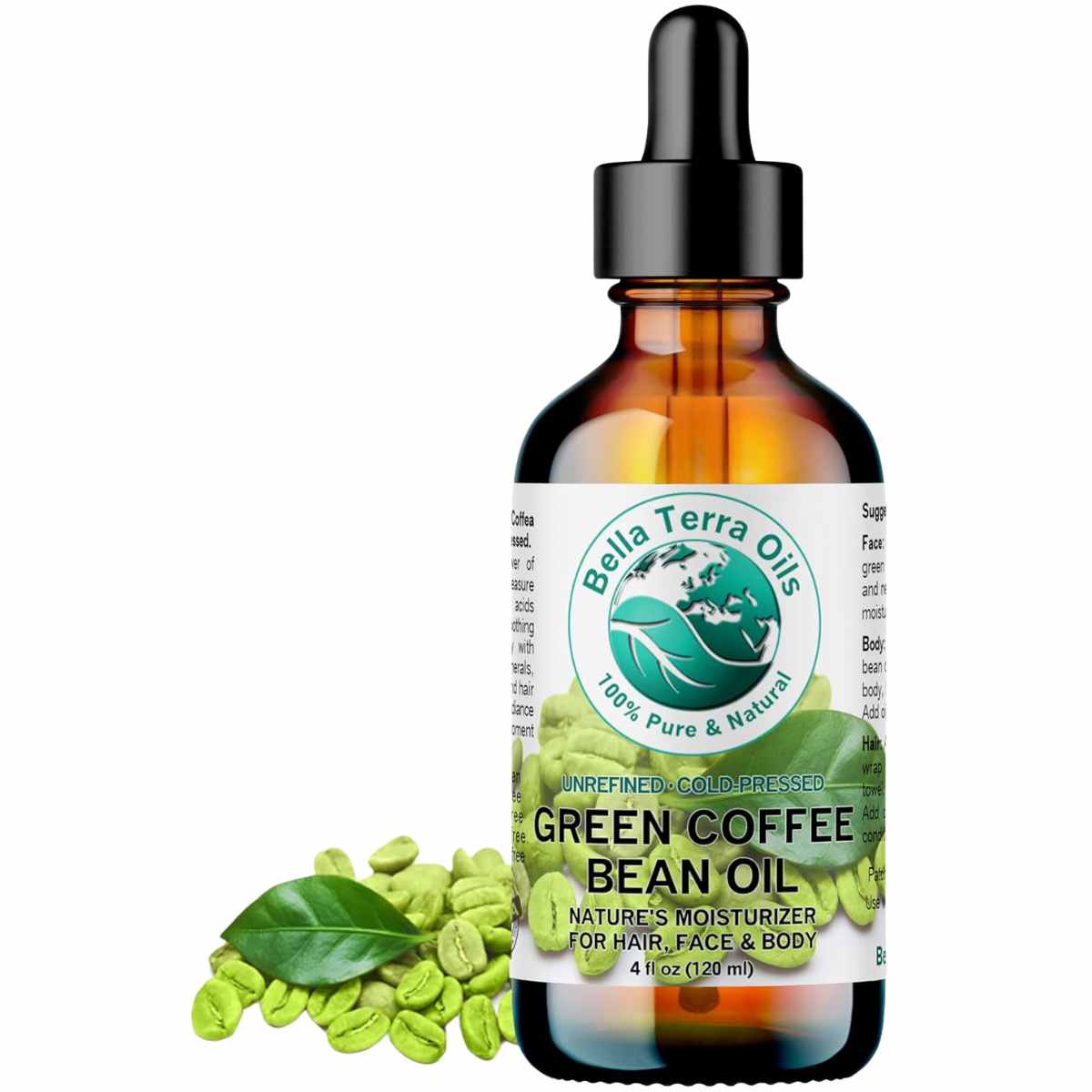 Bella Terra Oils Aceite Grano de Café Verde para Aplicar  - 120 g - Haz Tu Pedido
