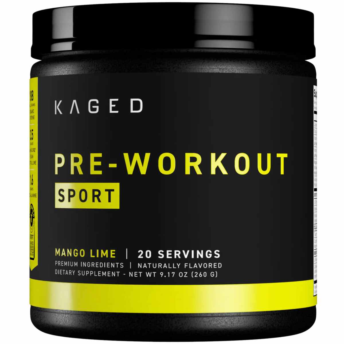 Kaged Pre-Entrenamiento - Sabor Mango Lima - 260 g - Haz Tu Pedido
