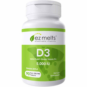 EZ Melts Vitamina D3 5000 IU - 90 Tabletas - Haz Tu Pedido